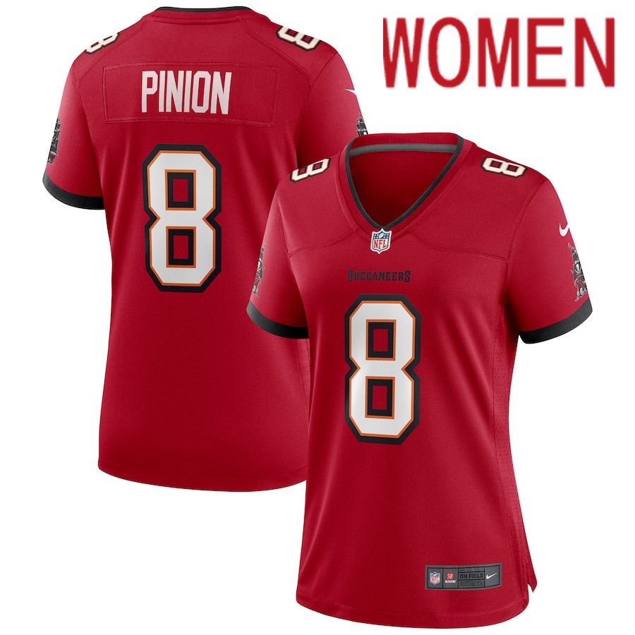 Women Tampa Bay Buccaneers #8 Bradley Pinion Nike Red Game NFL Jersey